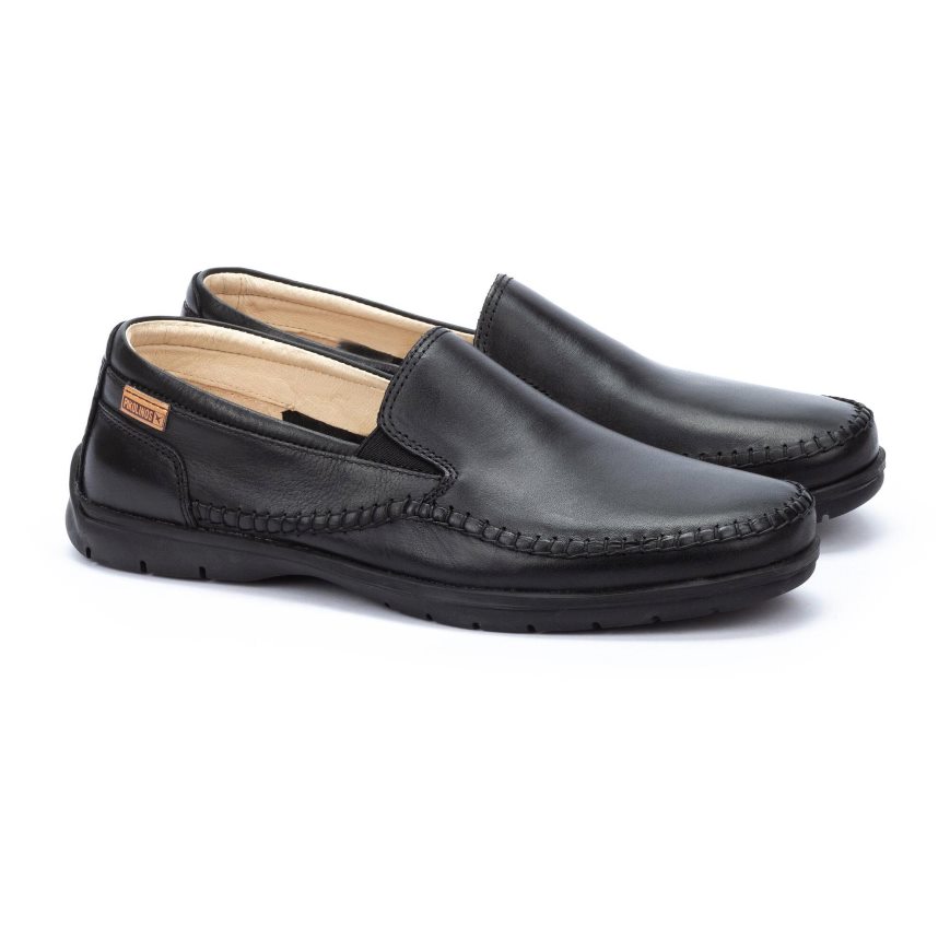 Men's Pikolinos MARBELLA Moccasins Black | NZ H1209A5